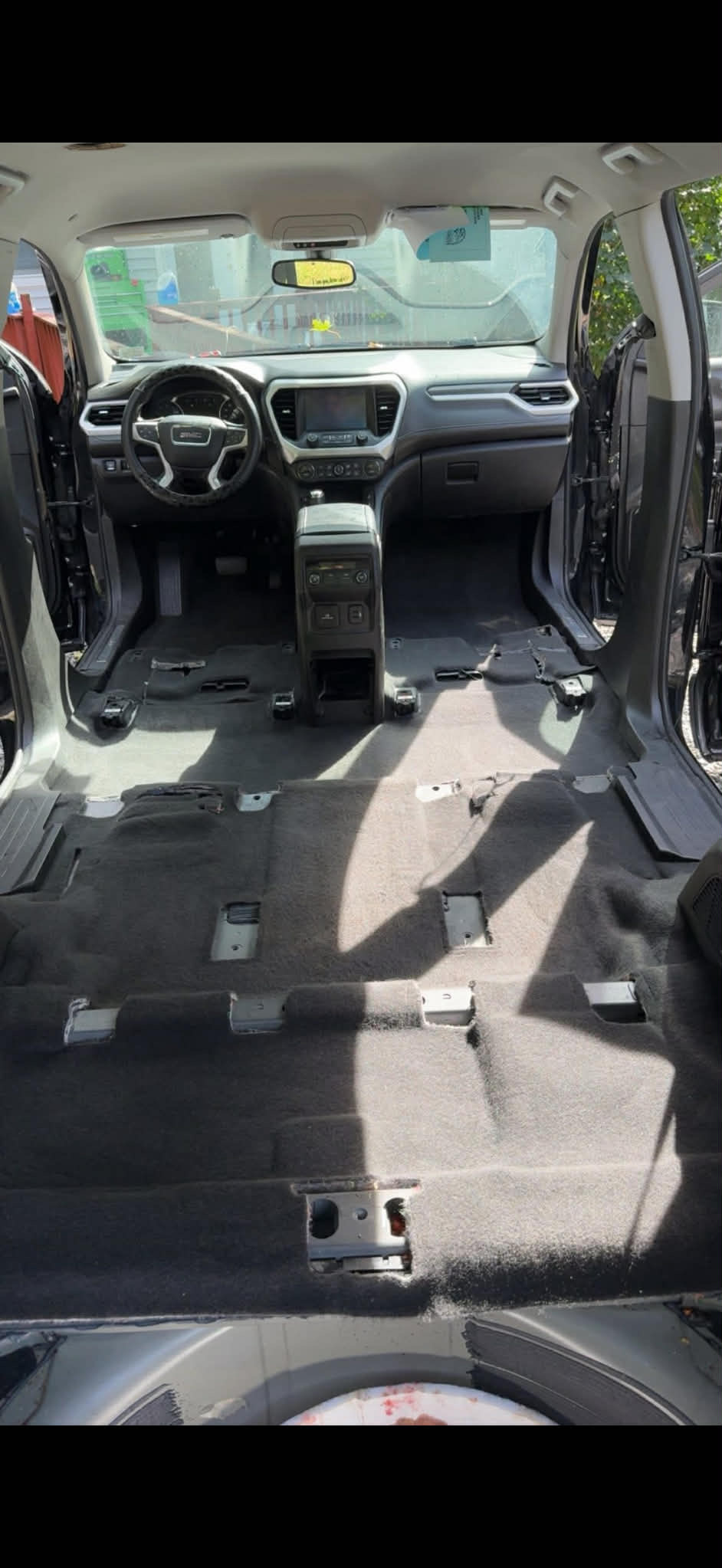 After - GMC interior fully detailed and cleaned